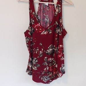 Persaya Red Flowy Tanktop